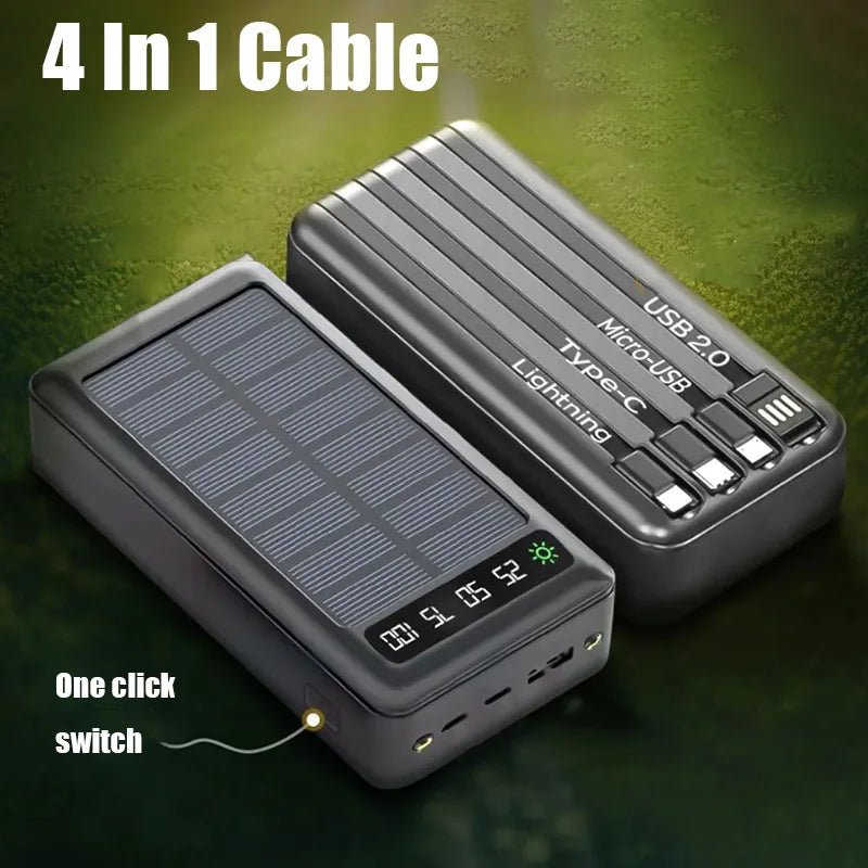 SurvivorCharge Pro – Solar Power Bank for Blackouts & Survival - SafeTalk™