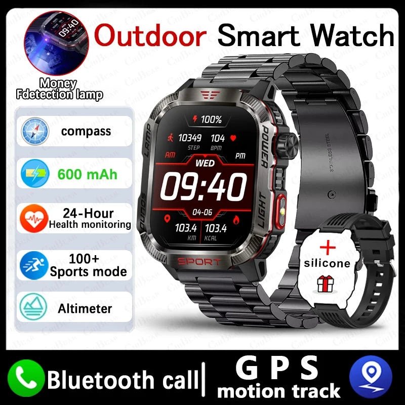 TactiWatch - Military Smartwatch with Health Tracker - SafeTalk™