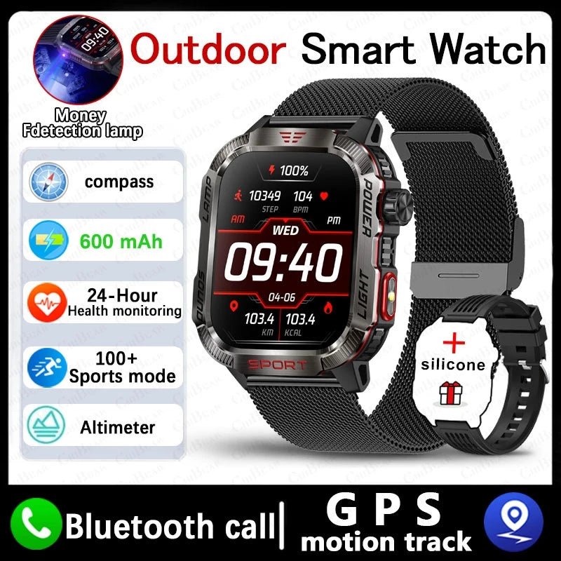 TactiWatch - Military Smartwatch with Health Tracker - SafeTalk™