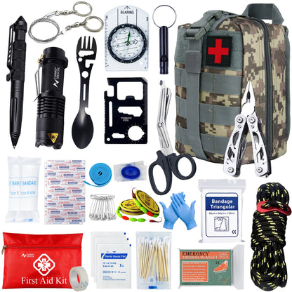 CrisisCarry Complete Survival Kit – 24 Critical Tools in Tactical Pack - SafeTalk™