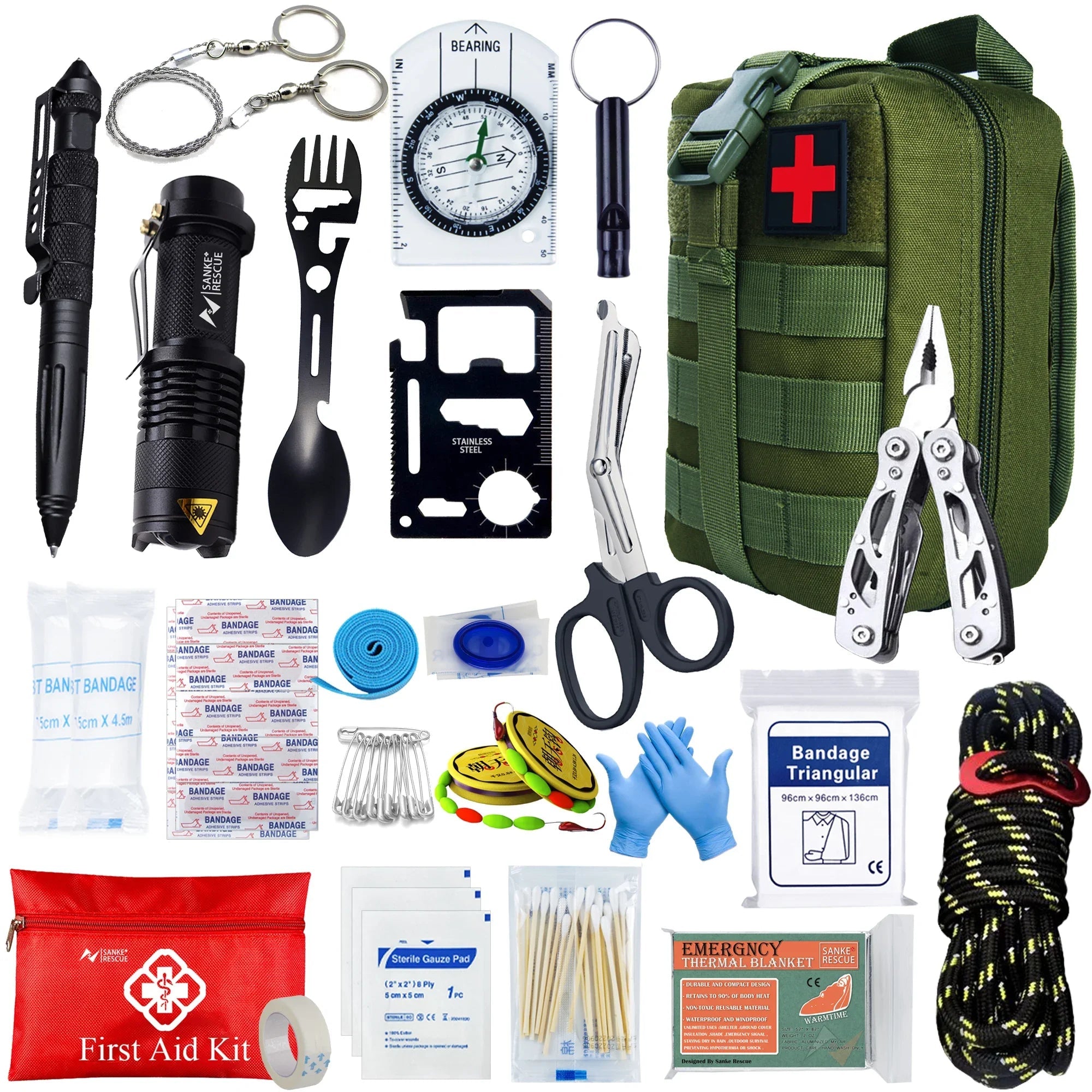 CrisisCarry Complete Survival Kit – 24 Critical Tools in Tactical Pack - SafeTalk™