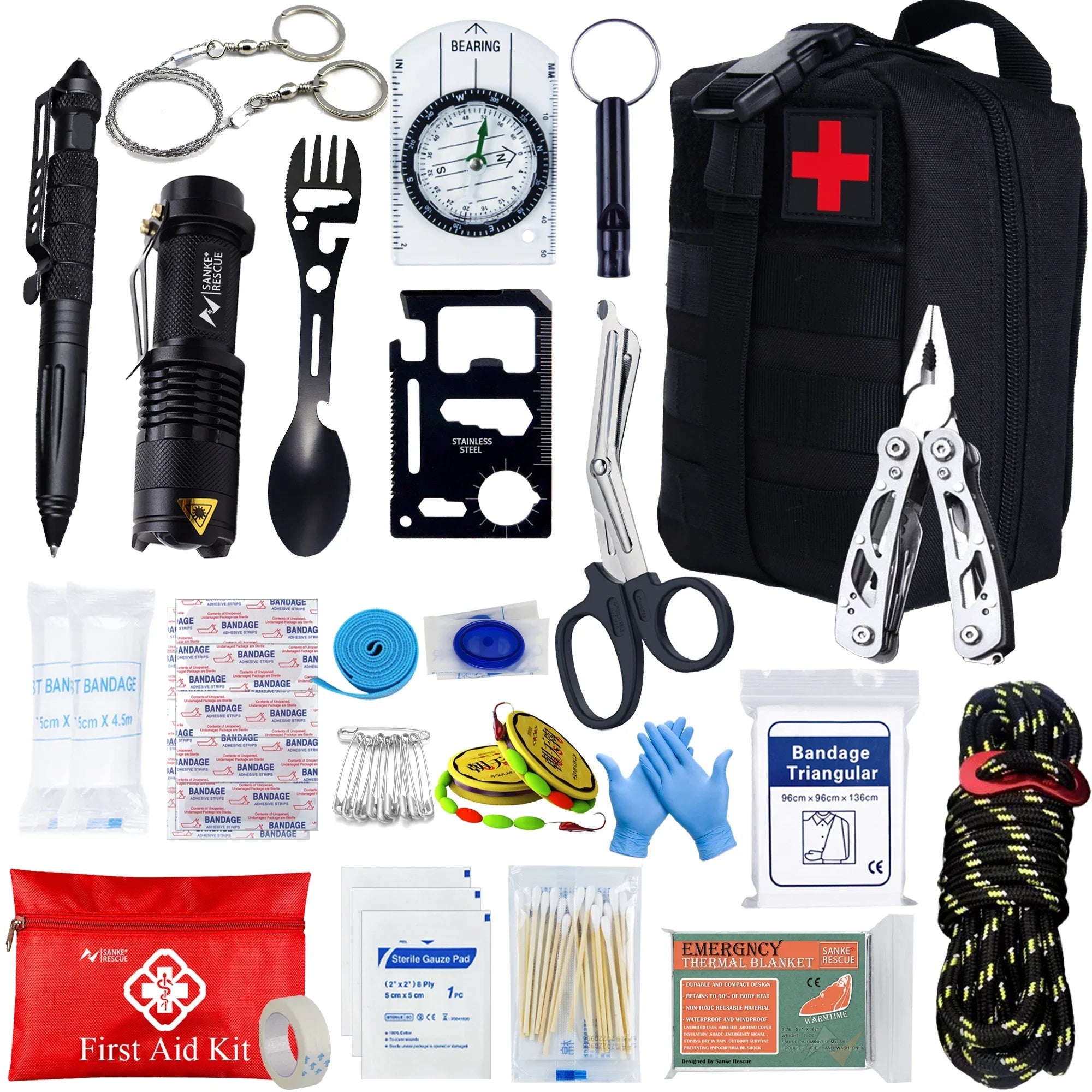 CrisisCarry Complete Survival Kit – 24 Critical Tools in Tactical Pack - SafeTalk™