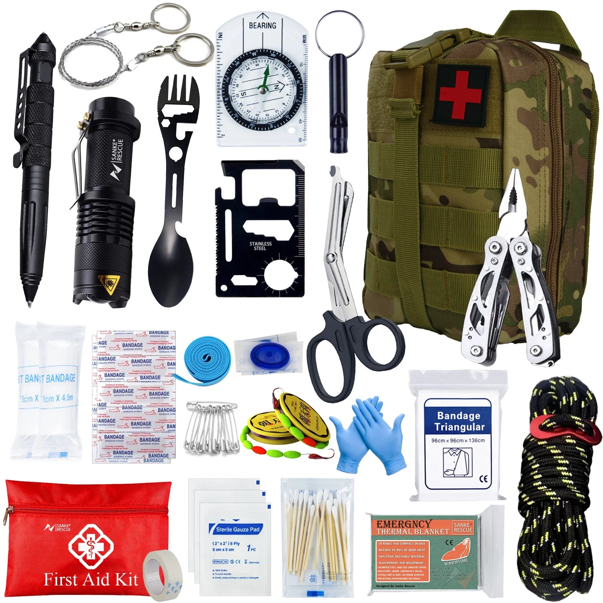 CrisisCarry Complete Survival Kit – 24 Critical Tools in Tactical Pack - SafeTalk™