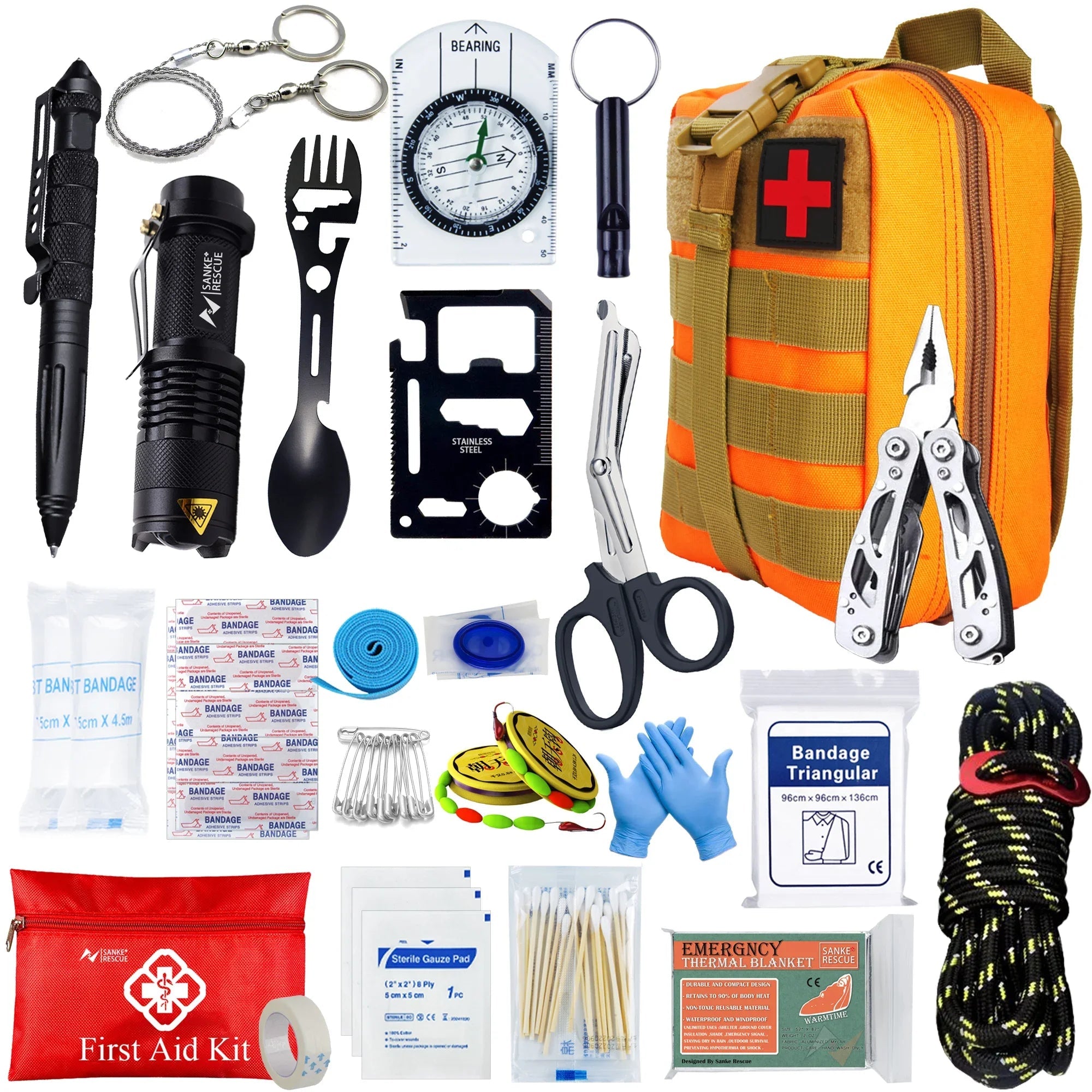 CrisisCarry Complete Survival Kit – 24 Critical Tools in Tactical Pack - SafeTalk™