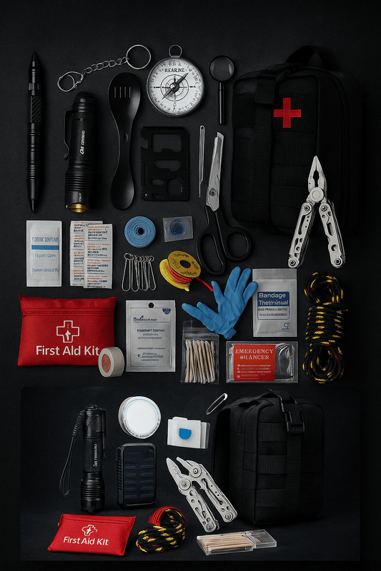 CrisisCarry Complete Survival Kit – 24 Critical Tools in Tactical Pack - SafeTalk™
