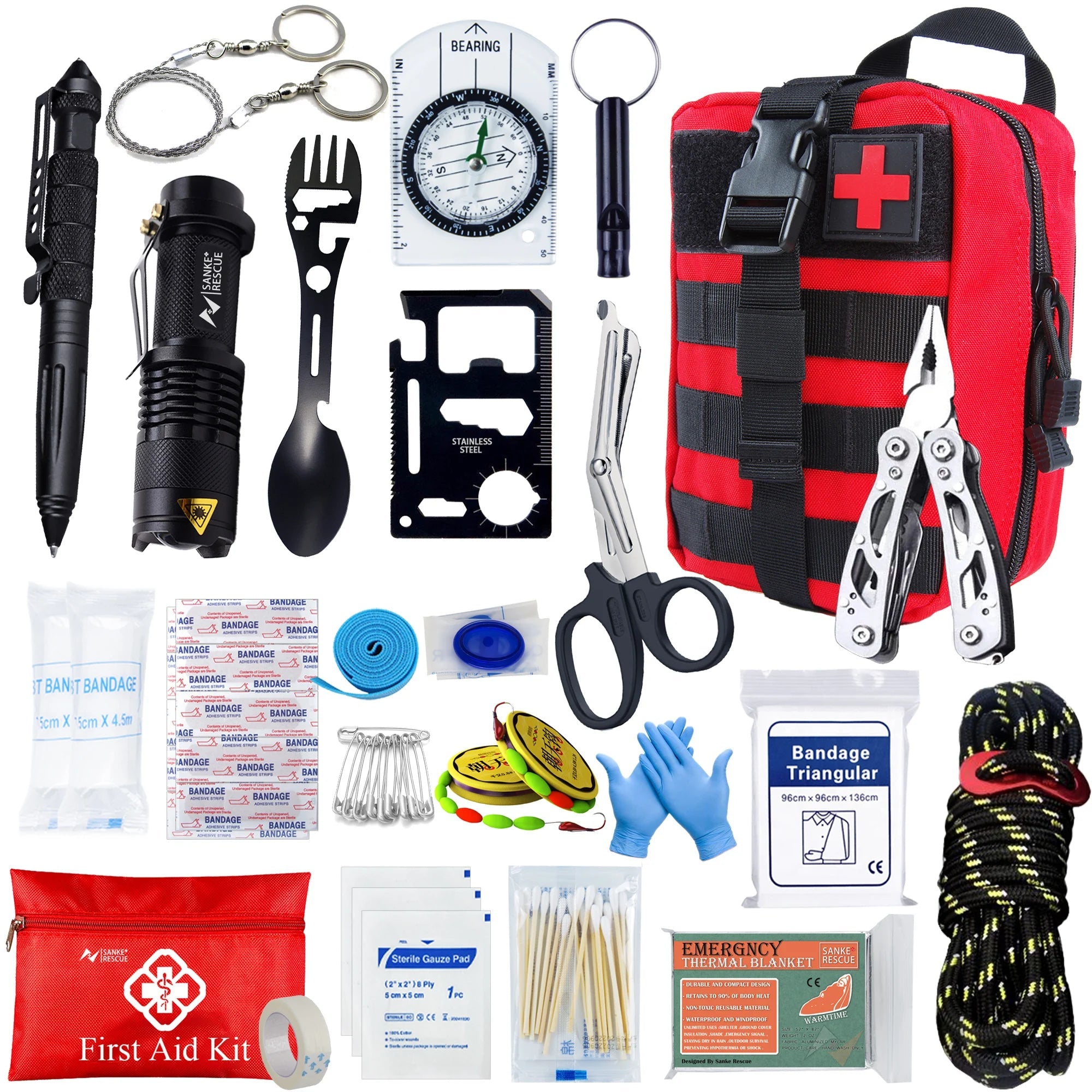CrisisCarry Complete Survival Kit – 24 Critical Tools in Tactical Pack - SafeTalk™