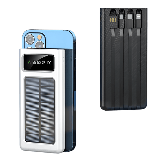 SurvivorCharge Pro – Solar Power Bank for Blackouts & Survival - SafeTalk™